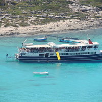 Balos and Gramvousa boat with slide